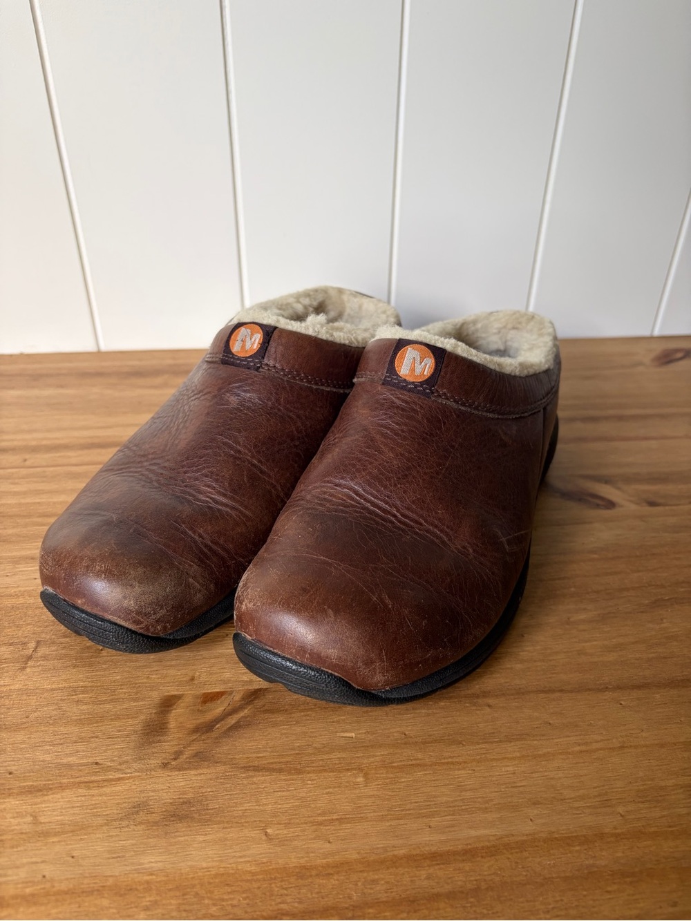 Merrell Primo Chill Slide Bug Brown Women’s Mule Size 8 Shearling Lined